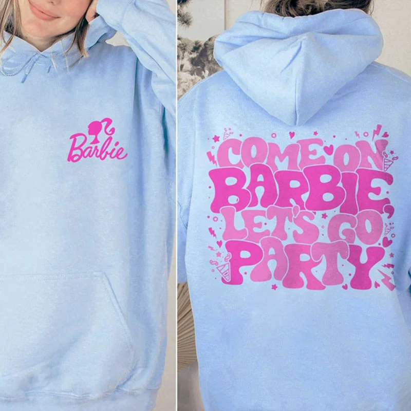 "Come On Let’s Go Party" Malibu Barbie Vintage  Hoodie