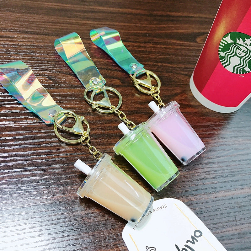 Cartoon Style Cup Arylic Women’s Keychain