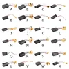 10pcs Carbon Brush Electric Hammer Angle Grinder Graphite Brush Replacement Tool