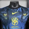 2024 Player Version Brazil Special Edition Blue Leopard Soccer Jersey