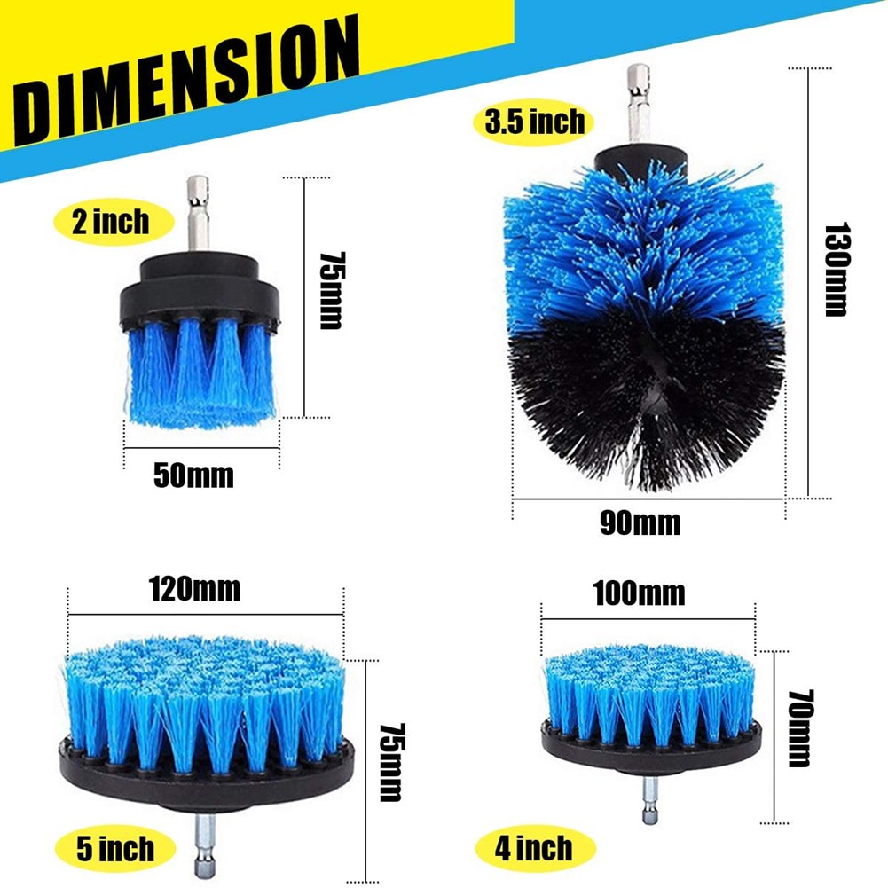 

4pcs Electric Drill Brush Set Floor Polishing Ceramic Tile Drill Tool, 501 Original