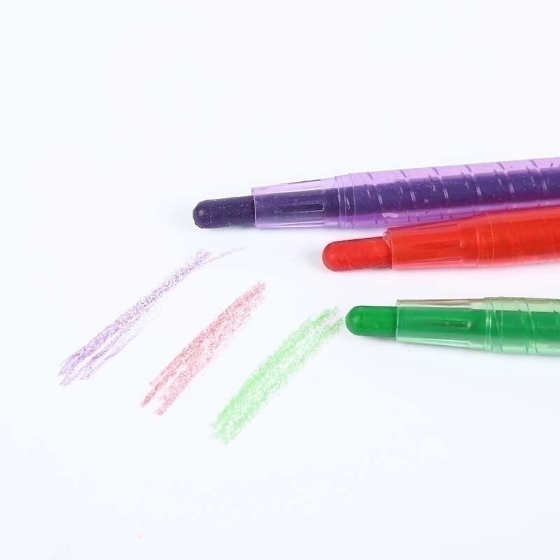 Children’s Rotating Crayons Washable Not Dirty Hand Painting Graffiti Pen