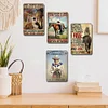 4pcs - Cowgirls - Vintage Metal Signs(8*12Inch/12*16Inch)