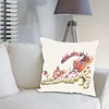 Flower Cat-Pillow Case-3 strands 11CT Stamped Cross Stitch-46*46CM