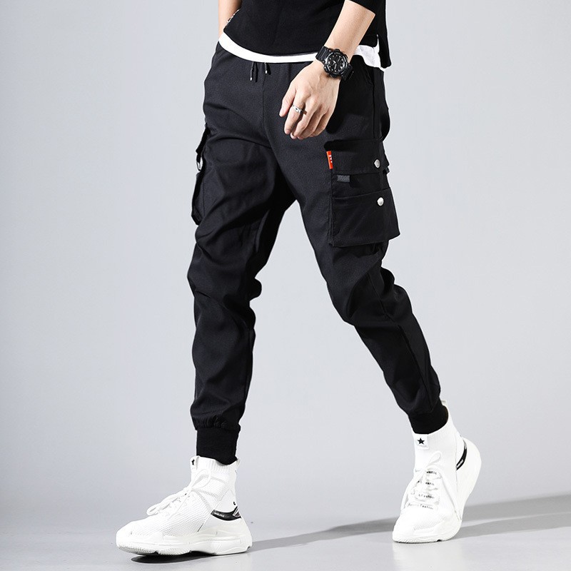 Men's Multi-Pocket Cargo Pants Athleisure Long Pants / TECHWEAR CLUB / Techwear