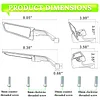 Motorcycle Rear View Mirrors, Stealth Wind Wing Side Mirrors Compatible with 2025 Kawasaki Z400 Z650 Z900 Z1000 Duke 125 200 250 390 690 790 1290 MT03 MT07 MT09 MT10 etc(Anti-glare)