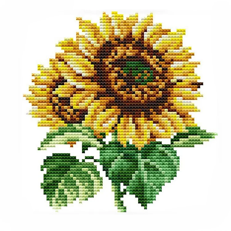 Sunflower - 14CT Joy Sunday Counted Cross Stitch(17*17cm)