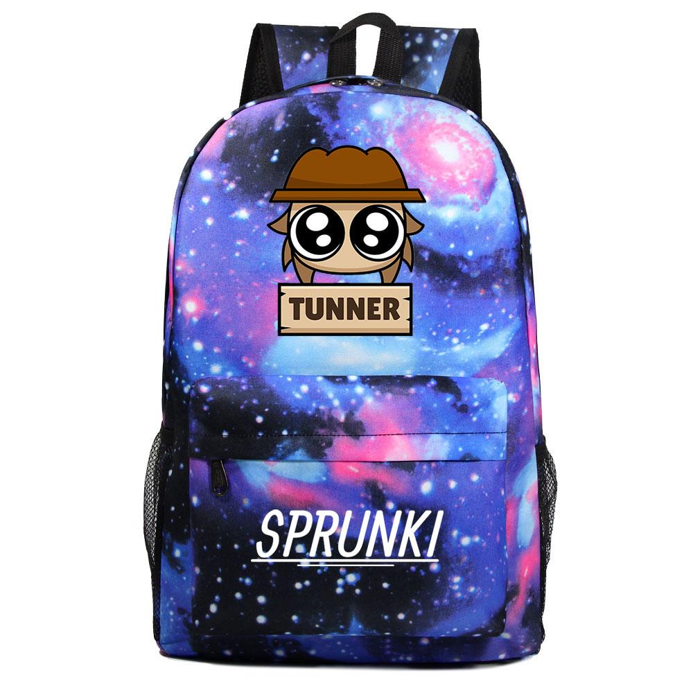 Mayoulove Sprunki Backpack Lightweight Design with Fun Patterns for School and Outdoor Activities-Mayoulove