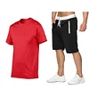 Men's Summer Short Sleeve Shorts Sports Suit