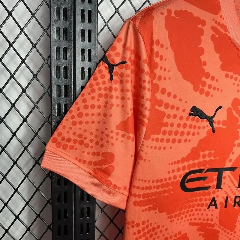 2024/2025 Manchester City Goalkeeper Orange Football Shirt 1:1 Thai Quality