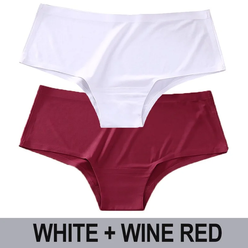 Women Seamless Panties Sexy Underwear Solid Color Female Underpants Low Waist Briefs Intimates Lingerie Pantys Set for Girl M-XL