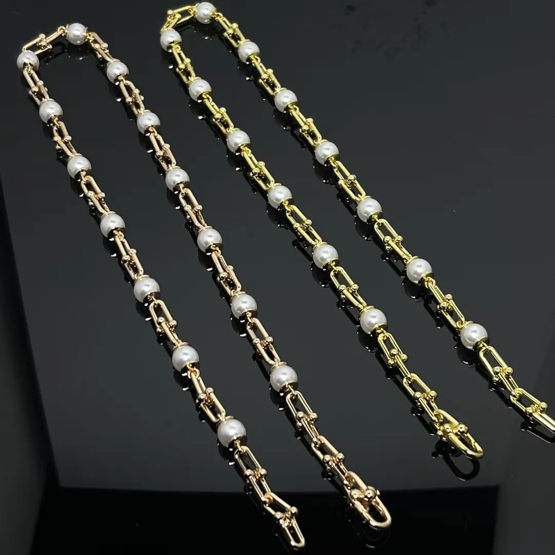 Tiffany HardWear Link Pearl Necklace