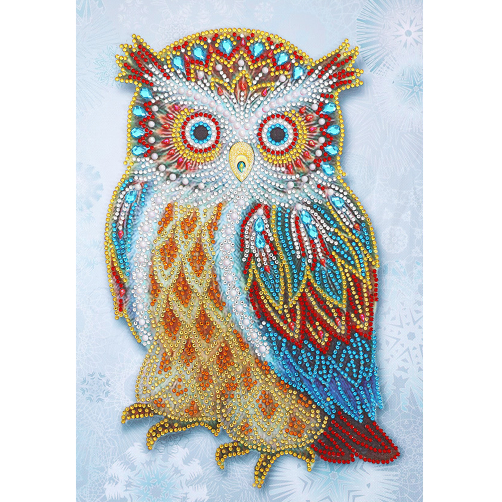 

30*40CM - Special Shaped Diamond Painting - Owl, 501 Original