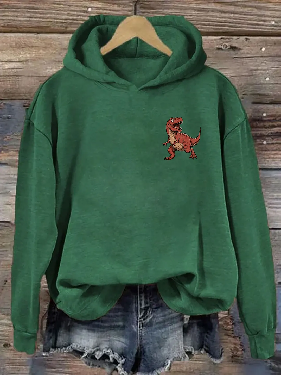 Dinosaurs Didn't Pray Funny Christian Hoodie