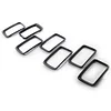7pcs/set Gloss Black Grille Grill Rings for Grand Cherokee 2014-2016