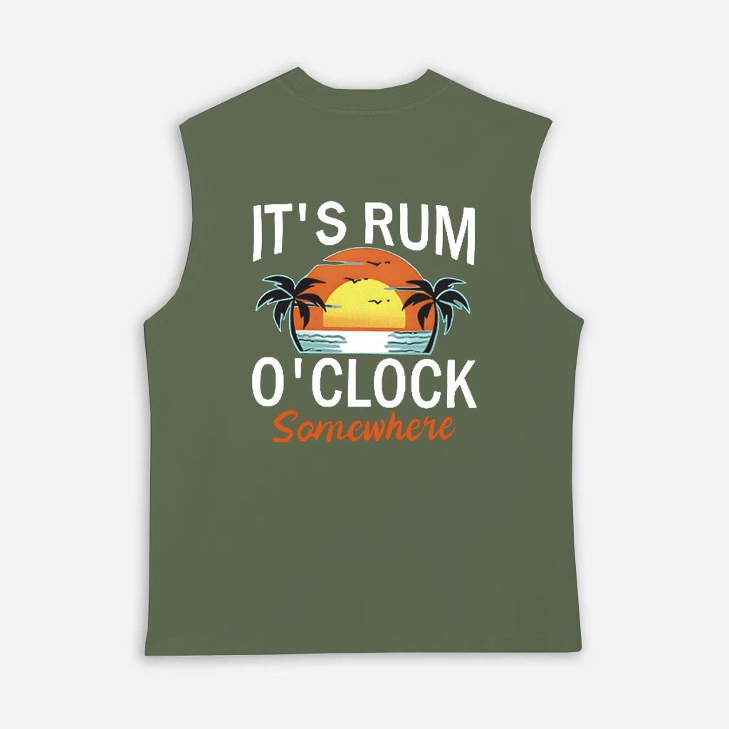  Tropical Sunset Graphic Tank Top for Men - Perfect for Summer Vacations