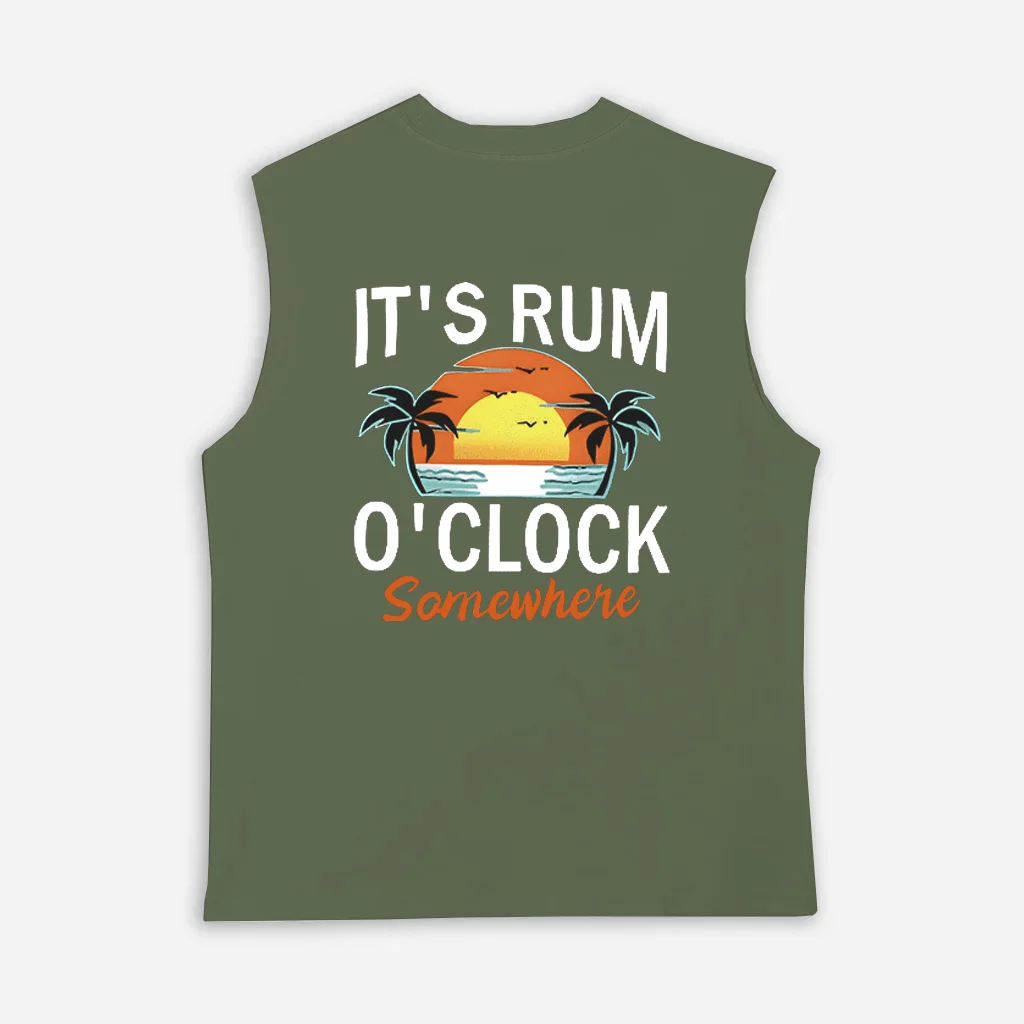  Tropical Sunset Graphic Tank Top for Men - Perfect for Summer Vacations