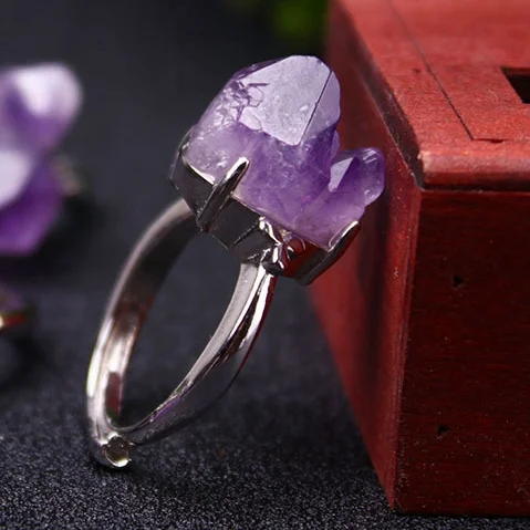 Amethyst Asjustable Ring 