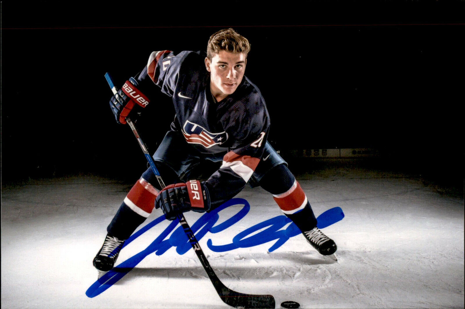 Jacob Jake Pivonka SIGNED autographed 4x6 Photo Poster painting TEAM USA / NEW YORK ISLANDERS #2