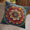 Mandala-11CT Stamped Cross Stitch Pillowcase 45*45cm