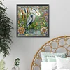 Diamond Painting -DIY Round Drill Egret(40x40cm)