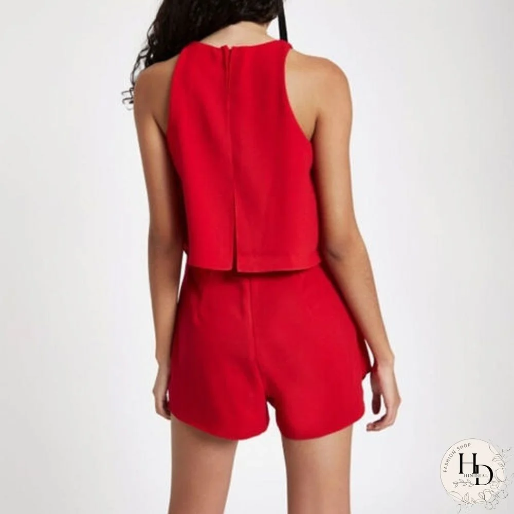 Womens Ladies Summer Holiday Bikini Mini Playsuit Romper Beach Jumpsuit Dress 3 Colors