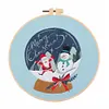 【Limited Stock Sale】Christmas-DIY Embroidery Kit with Pattern Cotton Threads Needles Hoop 30*30cm/11.8*11.8in tapestrymarket