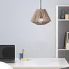 Woven Paper Rope Lamp Shade Simulation Rattan Light Shade for Living Room Hotel