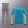 2024/2025 Atletico Madrid long zipper jacket training suit blue 1:1 Thailand quality suit