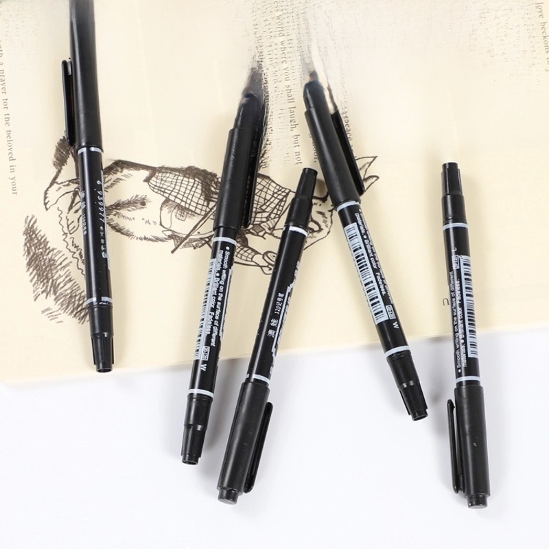 Fashion Double-headed Hook Line Blank Painting Pen 1 Piece