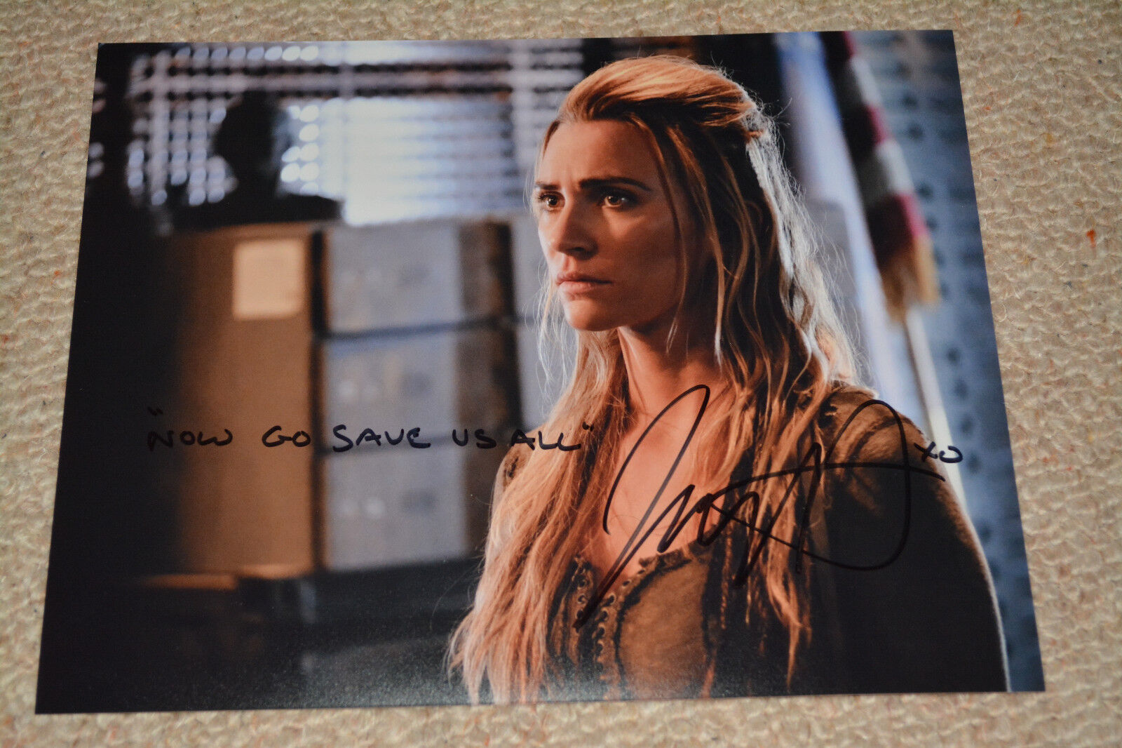 JESSICA HARMON signed autograph In Person 8x10 THE 100 + QUOTE