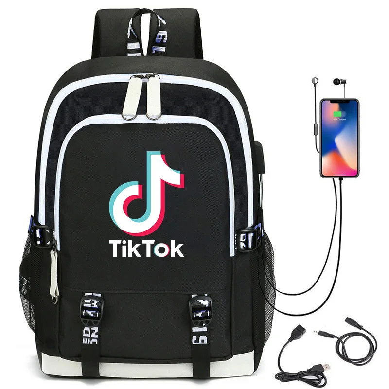 Buzzdaisy Fashion Laptop Tik Tok Backpacks for Women Men, Casual Stylish School College  Travel Backpack