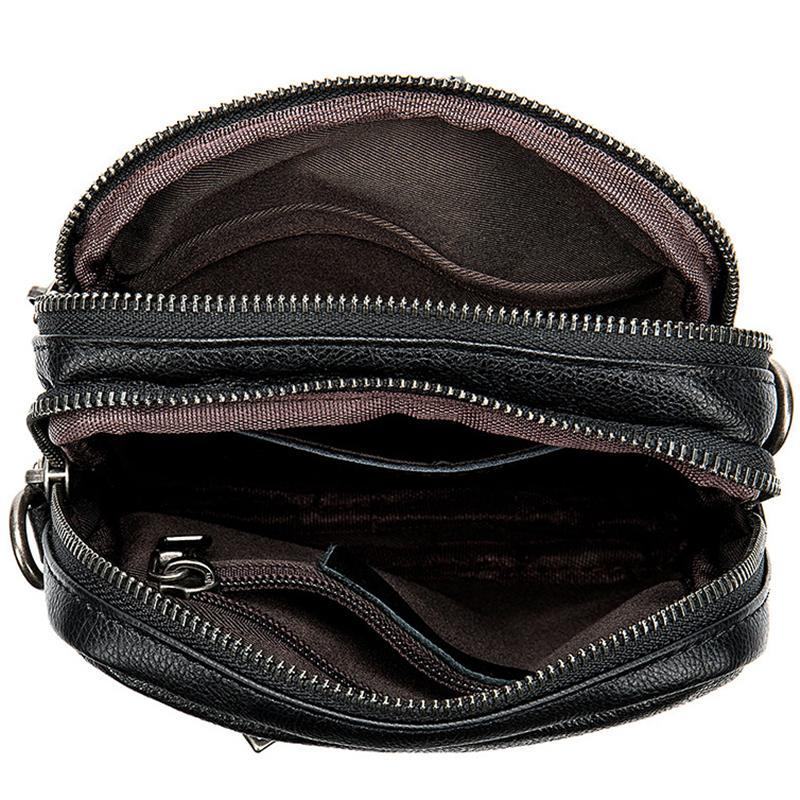 Vintage Soft Comfy Leather Messenger Bags Casual Crossbody Bags