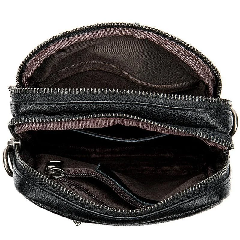 Vintage Soft Comfy Leather Messenger Bags Casual Crossbody Bags