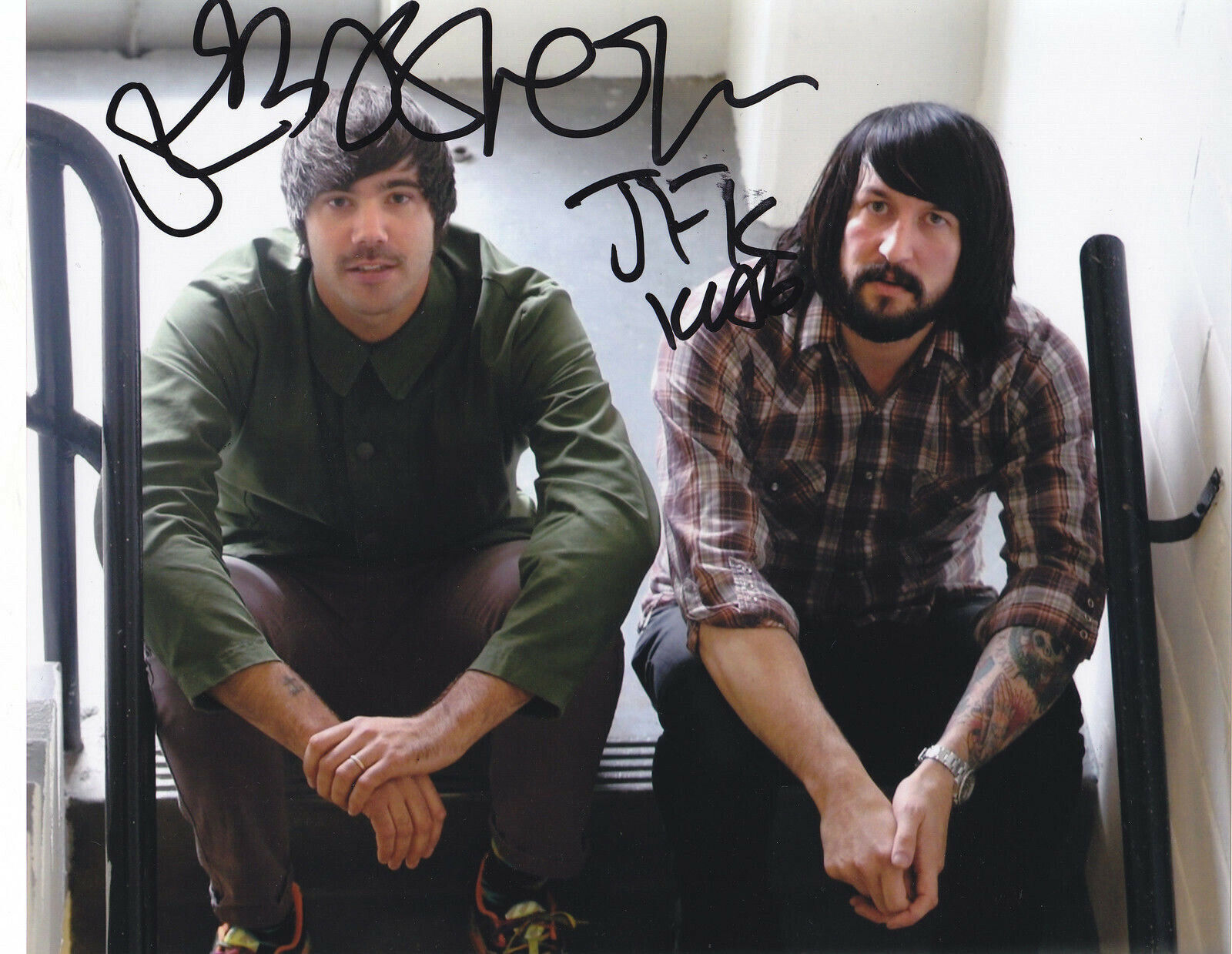 DEATH FROM ABOVE 1979 DFA SIGNED AUTOGRAPHED 8X10 Photo Poster painting PROOF #3