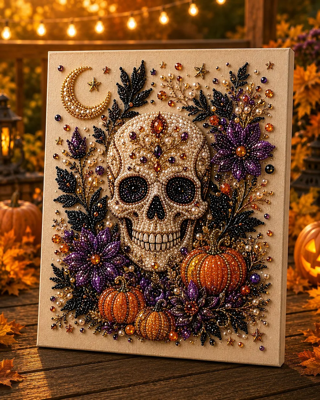 💥 Last Day 49% OFF &ndash; 👻✨ Halloween Pearl Art DIY Kit &ndash; Turn Tiny Pearls into Spooky-Cute Magic
