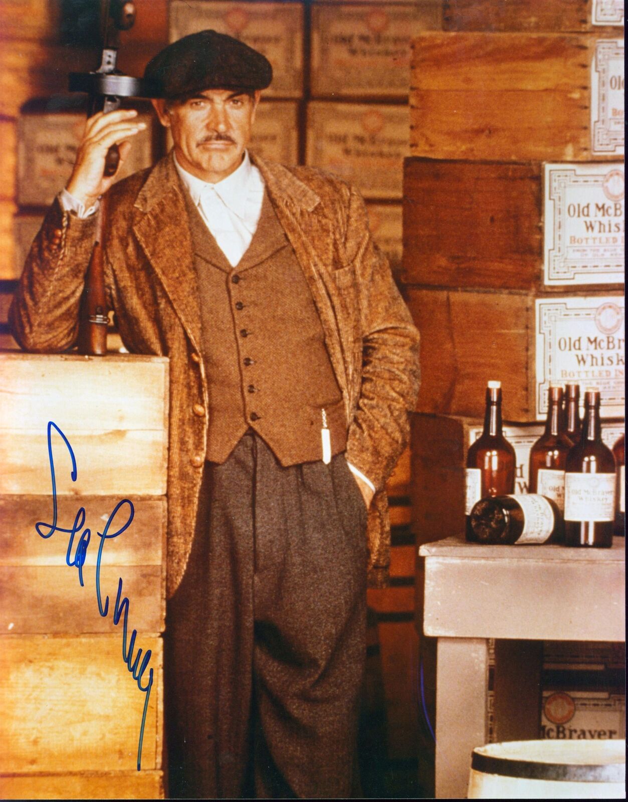 Sean Connery The Untouchables Authentic Signed 11x14 Photo Poster painting BAS #A22049