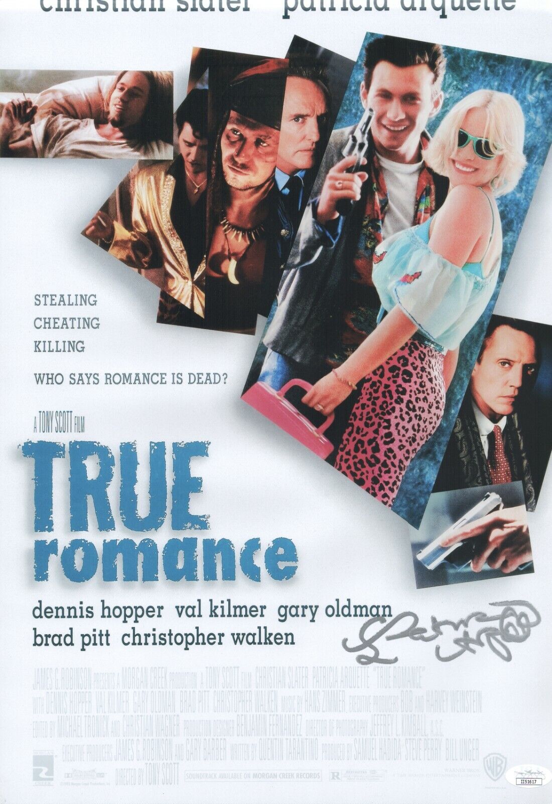 Patricia Arquette Signed 12x18 True Romance Alabama Authentic Autograph JSA COA