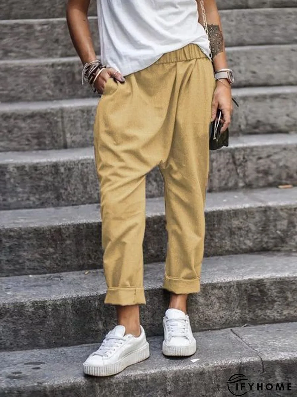Casual Pockets Pants | IFYHOME