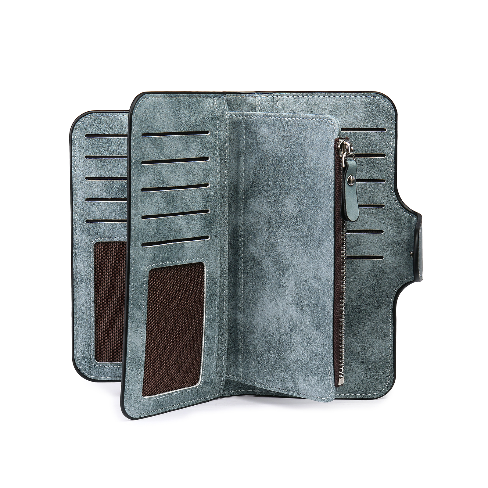 Portafoglio in PU pelle con 1 letetra & 1 testo & 1 nome & 1 foto personalizzati per mamma/nonna