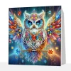 (Pre-Framed)Owl-Special Shape Diamond Painting Kit(25x25cm)