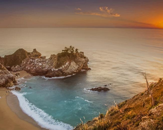 

Julia Pfeiffer Burns State Park California – Paint By Numbers - 40*50CM, 501 Original