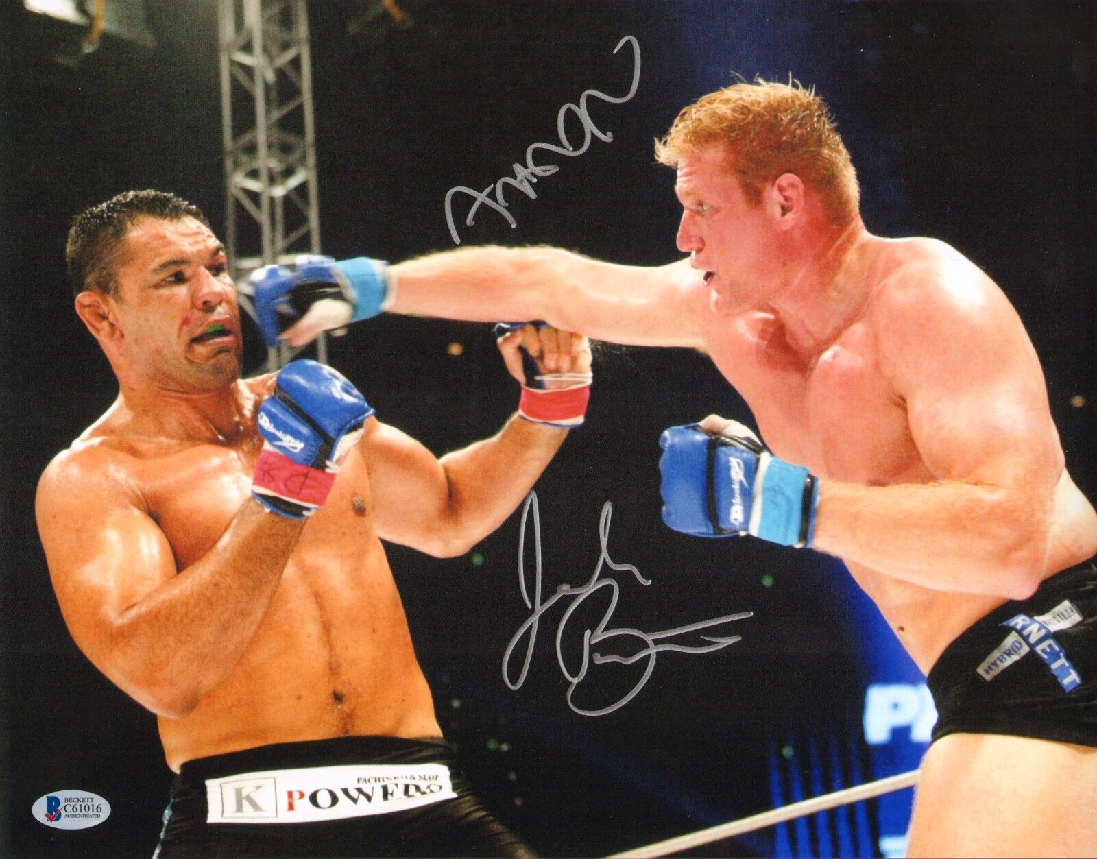 Josh Barnett & Antonio Rodrigo Nogueira Signed 11x14 Photo Poster painting BAS COA UFC Pride FC