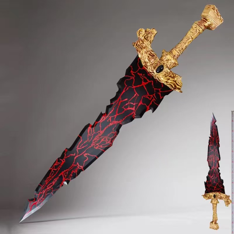 Elden Ring Black Blade 1:1 Metal Maliketh Weapon Prop, Unsharpened - MyHiddenBlade