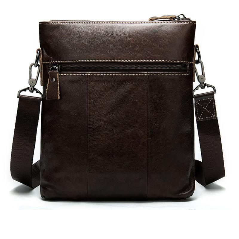 Organizational Layout Grain Textured Style Contrast Stitching Crossbody Sling Bag