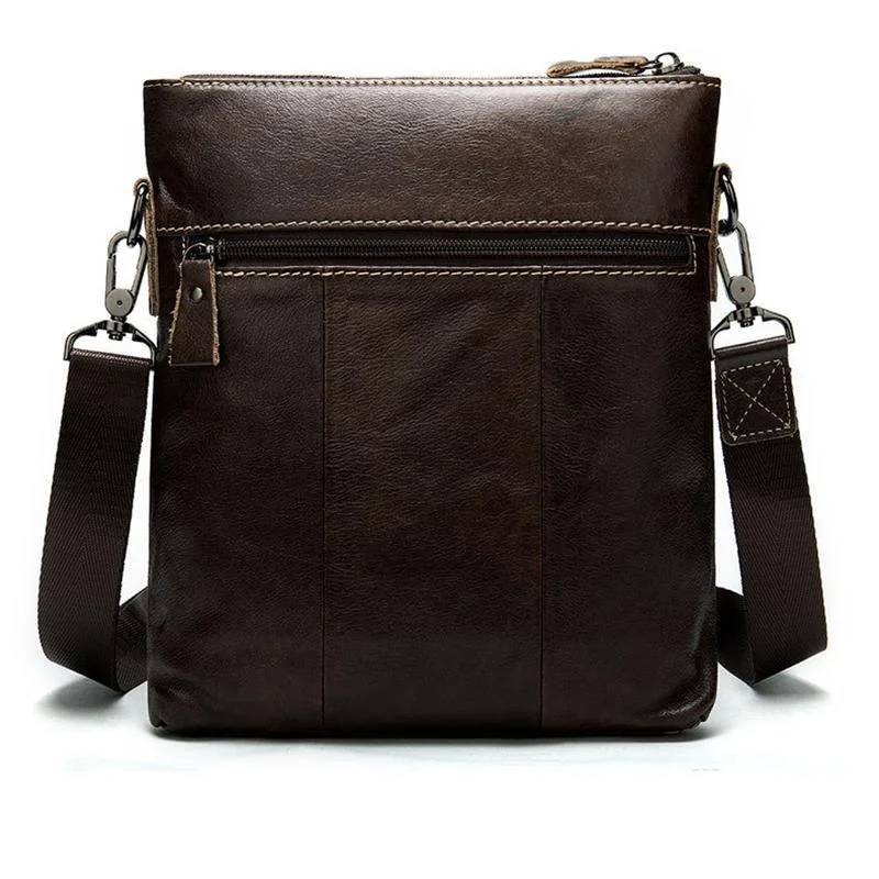 Organizational Layout Grain Textured Style Contrast Stitching Crossbody Sling Bag