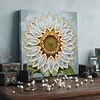 DIY Pearl Painting Sunflower for Home Wall Decor with Frame(25x25cm)