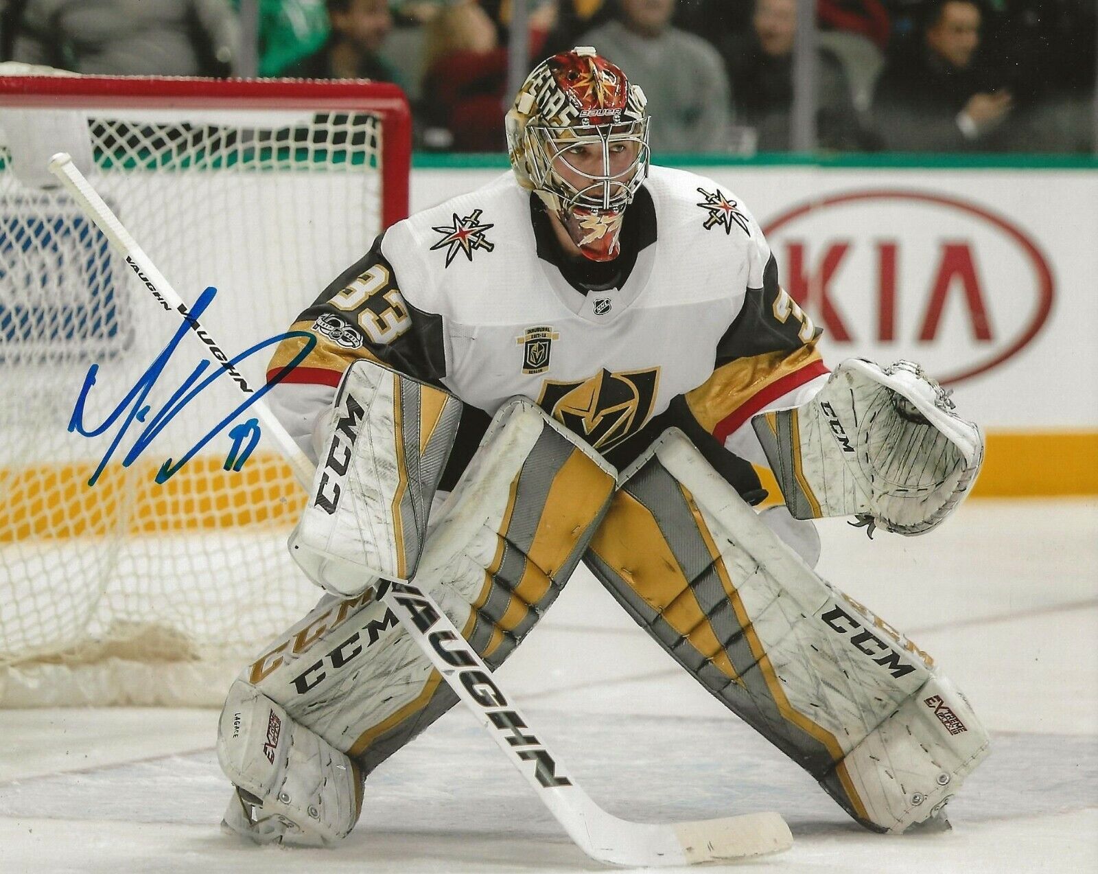 Maxime Lagace signed Las Vegas Golden Knights 8x10 Photo Poster painting autographed Max 5