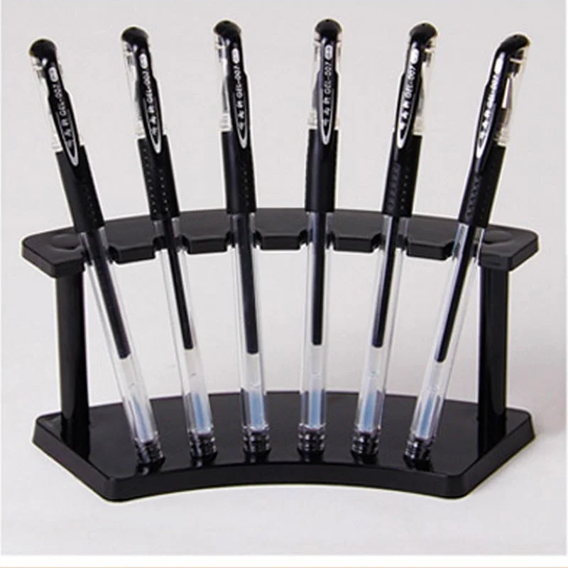 1PCS Acrylic Pen Holder Ballpoint Pen Shelf Cosmetic Brush Eyeshadow Lipstick Display Support Holder Desk Organizer Stationery