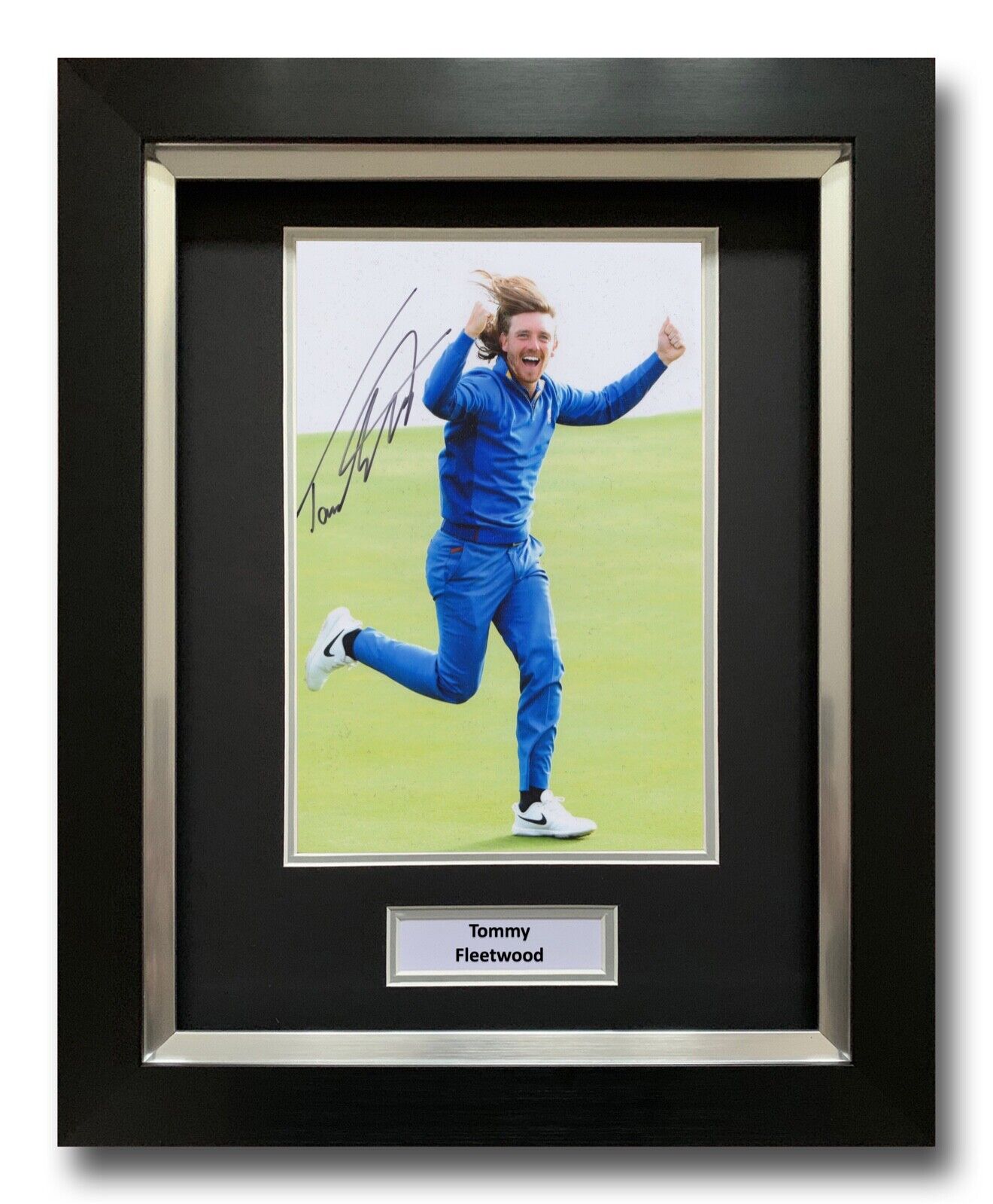 TOMMY FLEETWOOD HAND SIGNED FRAMED Photo Poster painting DISPLAY - GOLF AUTOGRAPH 1